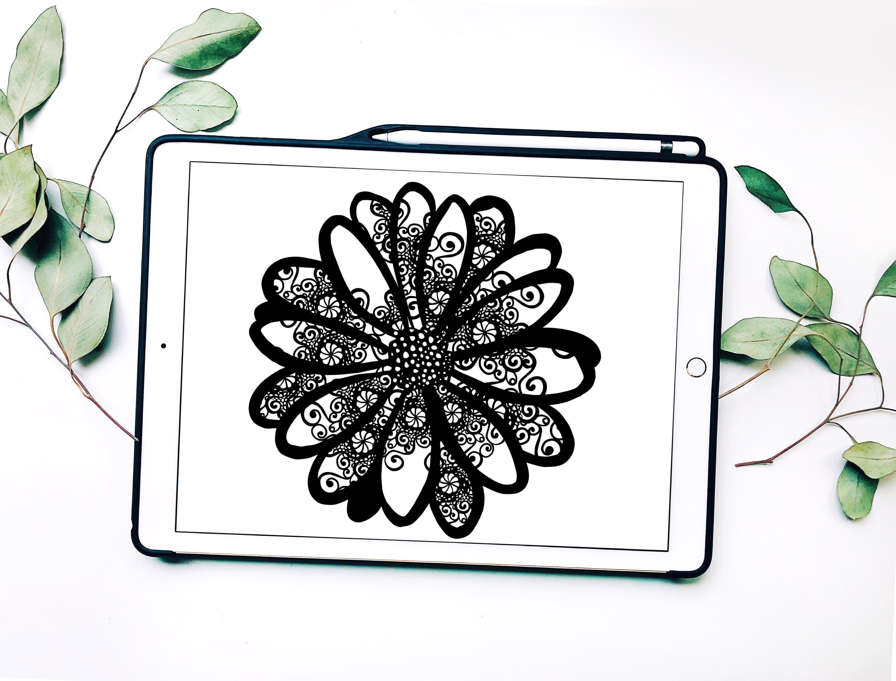 Download Flower Svg, Sunflower Svg, Mandala Svg
