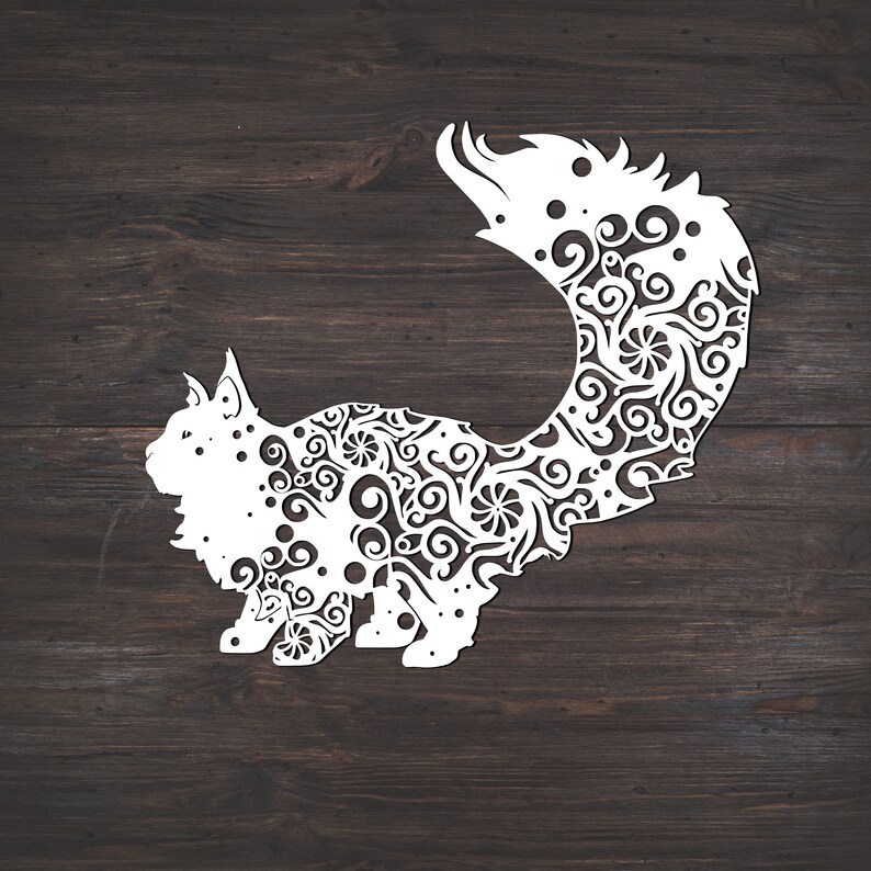 Download Maine Coon Svg Cat Svg Mandala Svg Recommended For ...