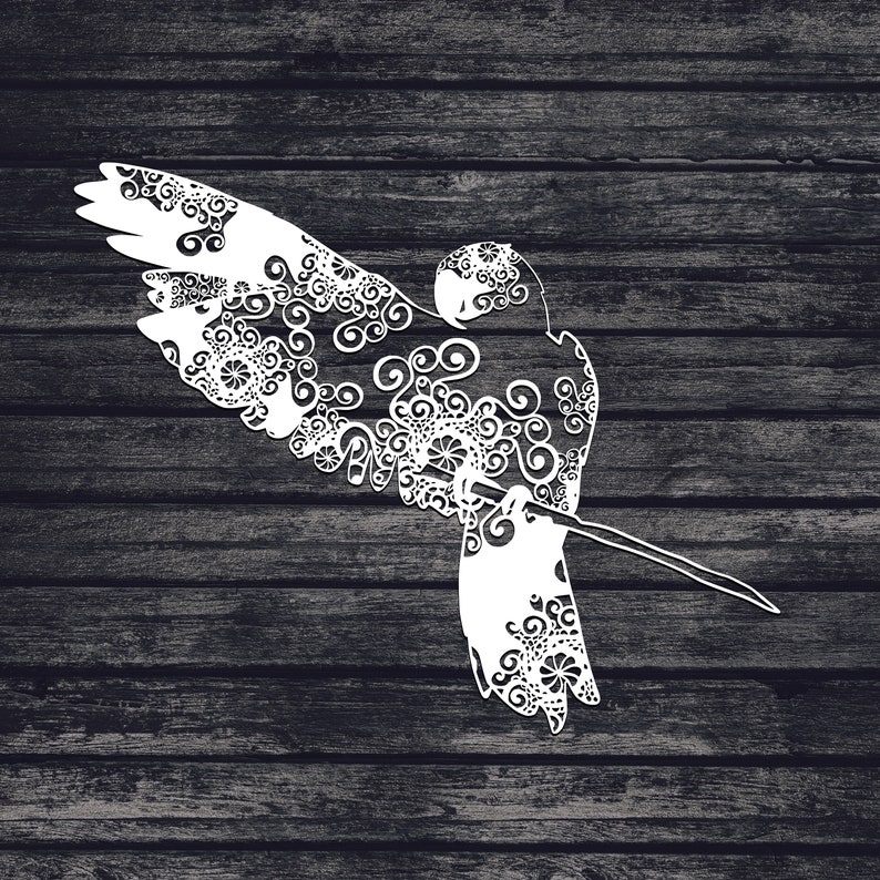 Download Mandala Svg Svg Files Svg Macaw Svg Svg Files For Cricut Zentangle Inspired Papercut Art Bird Svg Parrot Svg Card Making Stationery Papercraft