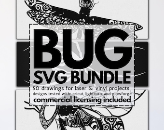 bug mandala laser bundle, glowforge insect files, vinyl bug templates, laser spider files, insect svgs, mandala bug svgs, moth svg files