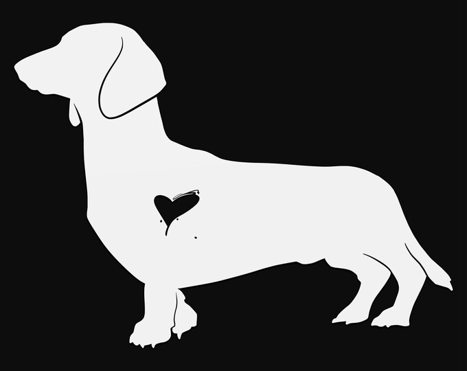 dachshund svg file, glowforge file, vinyl template, laser cut file, animal svg, cuttable animal svg, clipart png