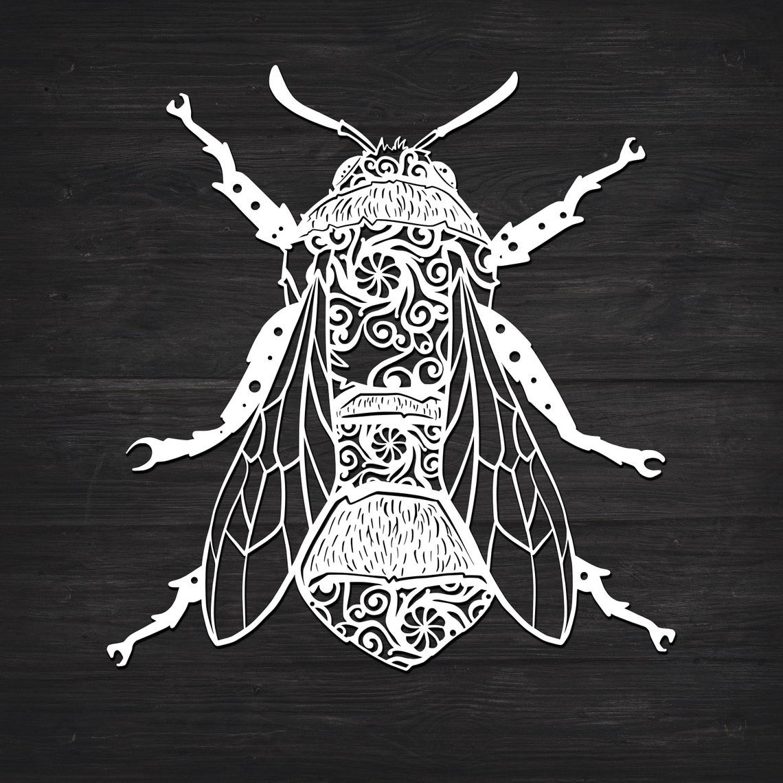 Download Bee Svg Mandala Svg Intricate Weeding: Recommended For Vinyl | Etsy