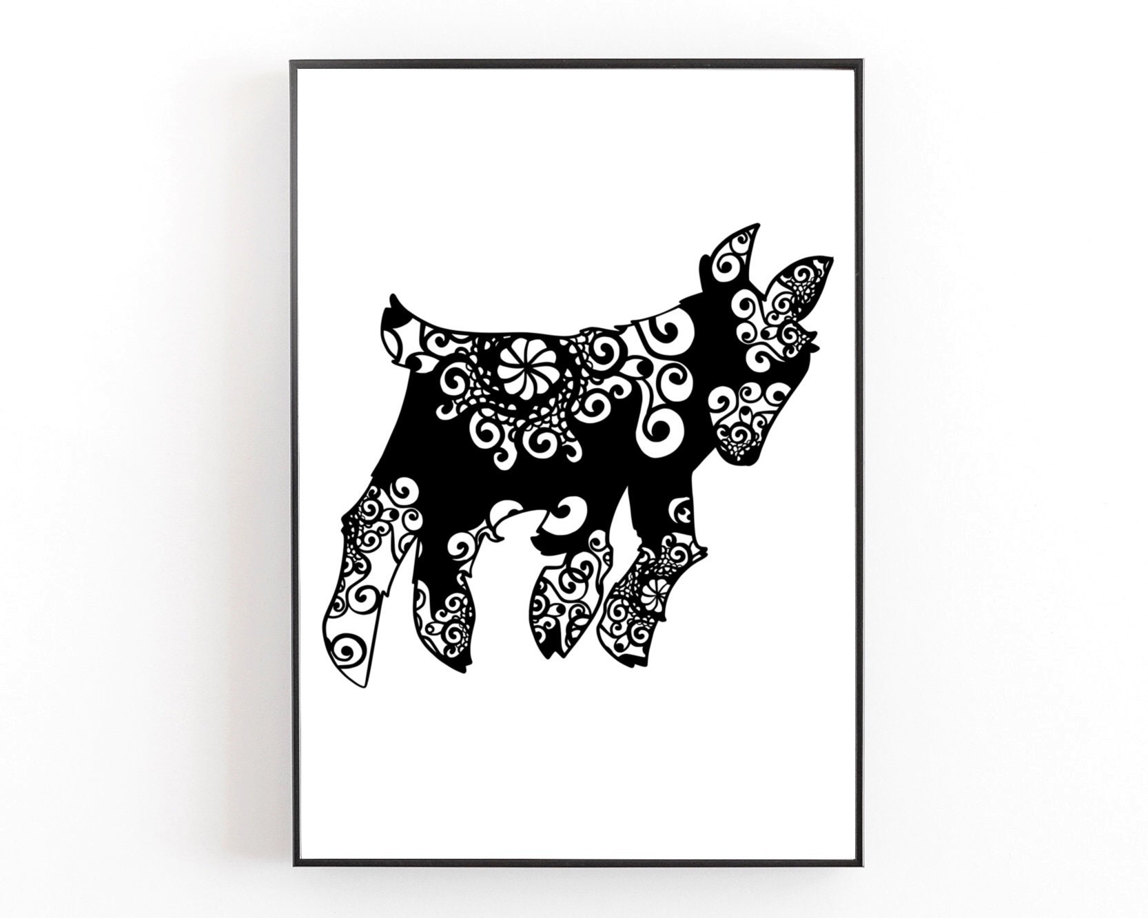 Download Goat Svg, Baby Goat Svg, Mandala Svg