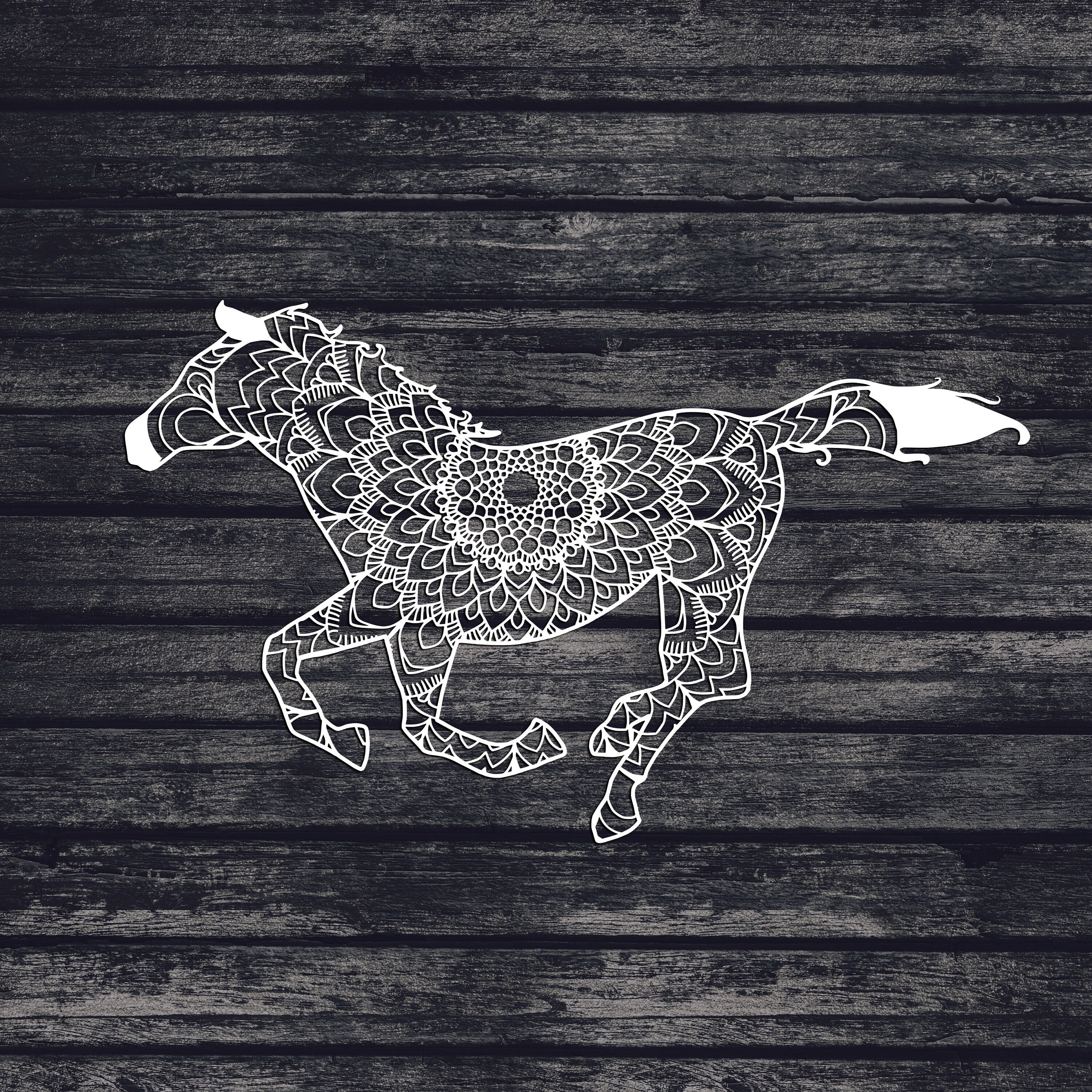 Download Horse Svg, Mandala Svg