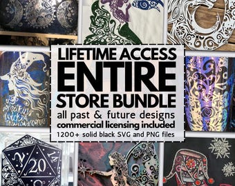 mega svg bundle, laser designs svg, svg files for cricut, glowforge cut files, clipart, svgs for laser cutting, mandala svgs, entire store