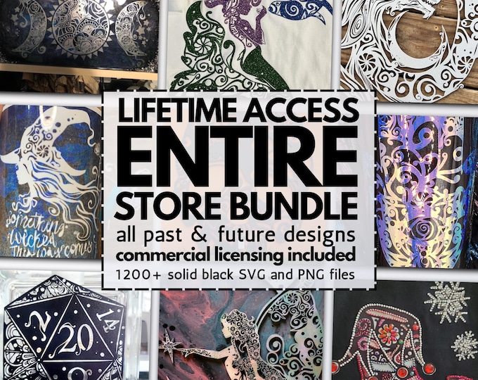 mega svg bundle, laser designs svg, svg files for cricut, glowforge cut files, clipart, svgs for laser cutting, mandala svgs, entire store
