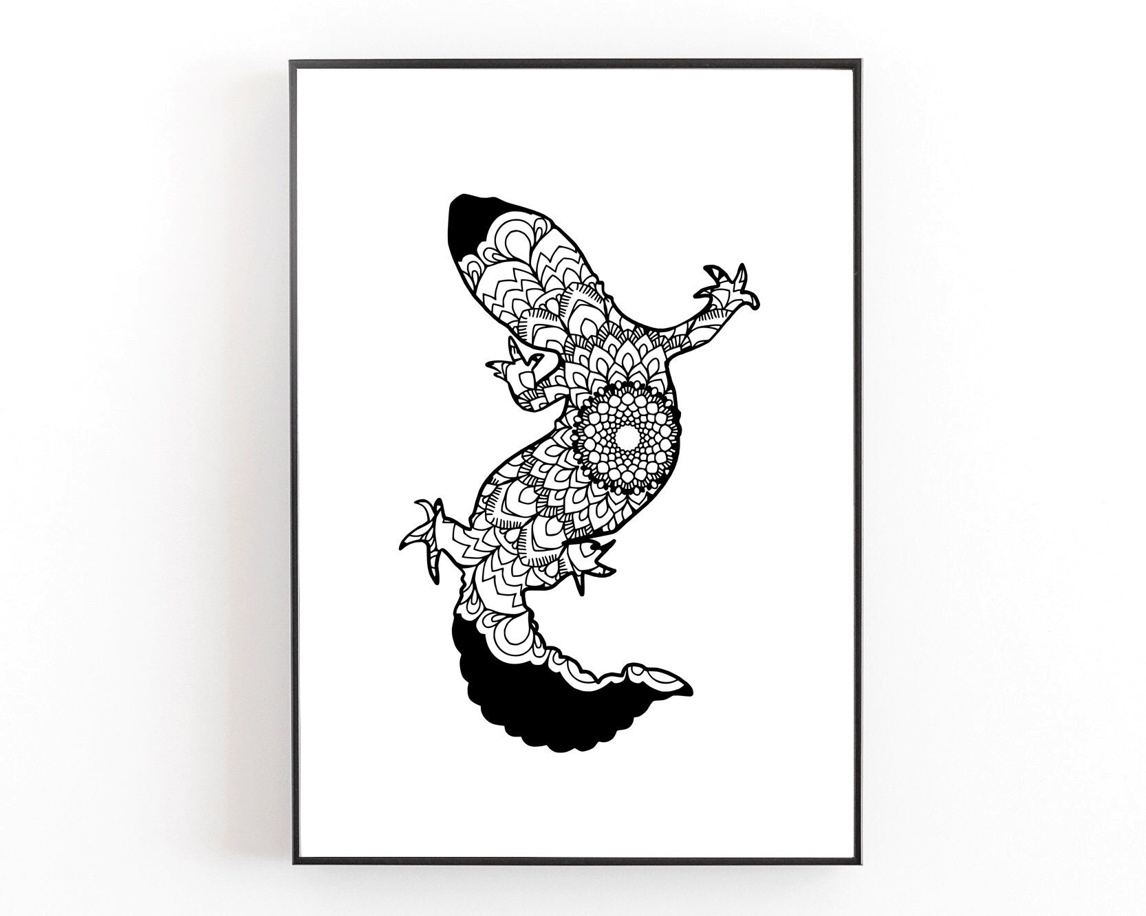 Download Leopard Gecko Svg, Mandala Svg