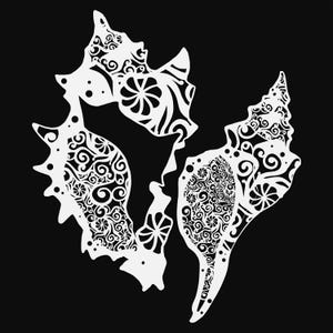 archivo de corte svg de mandala de concha de caracol, archivo glowforge, plantilla de vinilo, archivo de corte láser, svg náutico, svg de concha recortable, clipart png
