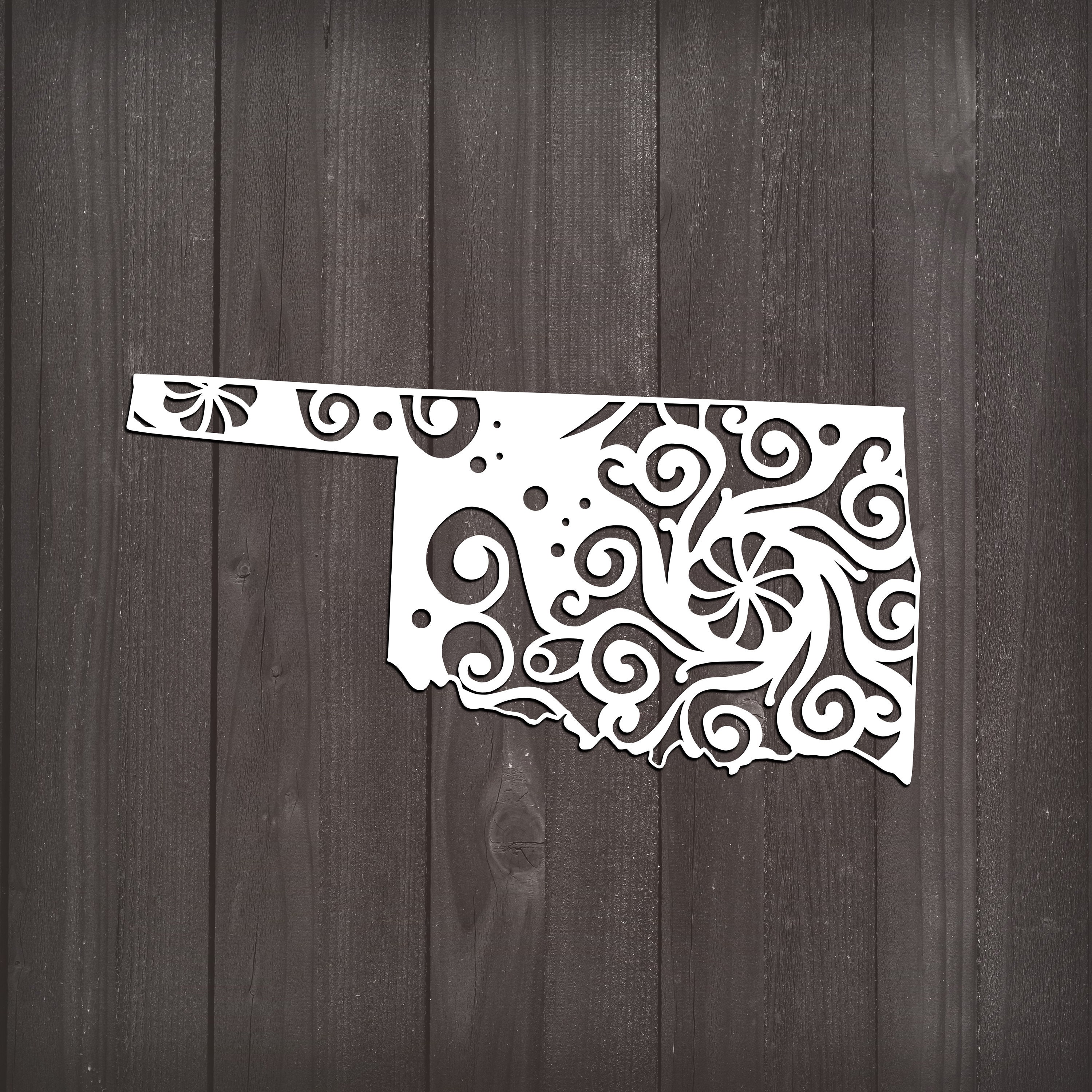 Download Oklahoma Svg, State Svg, Mandala Svg
