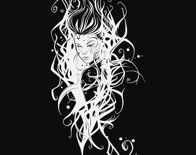 vampire woman svg cut file, glowforge file, vinyl template, laser cut file, pagan svg, cuttable wicca svg, clipart png