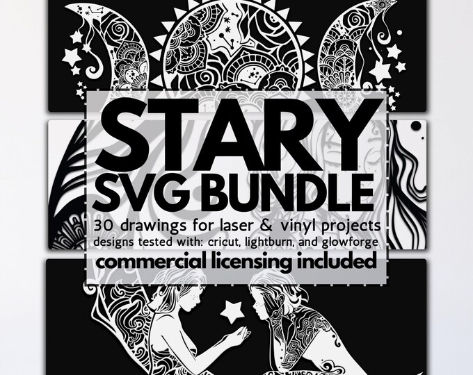 cosmic mandala svg bundle, glowforge mandala files, celestial vinyl templates, laser cut svgs, celestial svgs, pagan svg, mandala cliparts