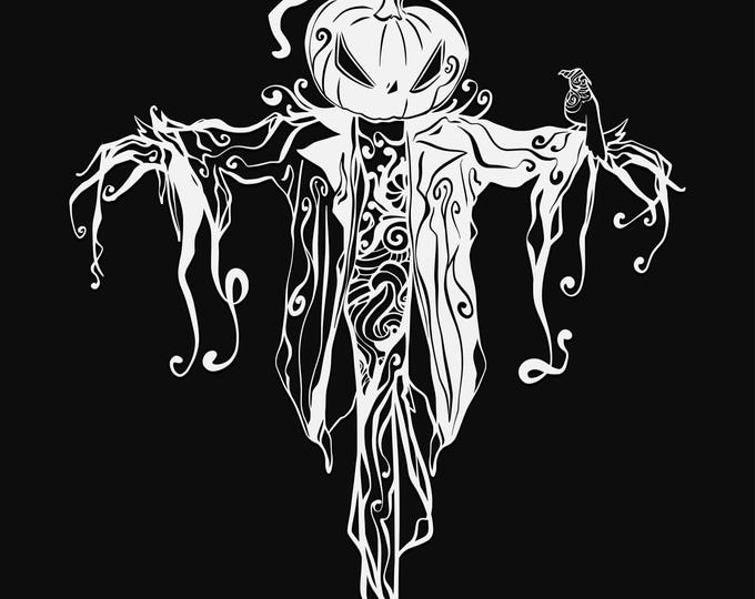 scarecrow mandala svg cut file, glowforge file, vinyl template, laser cut file, seasonal svg, cuttable holiday svg, clipart png