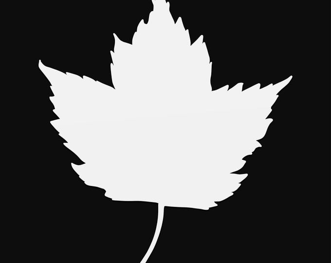maple leaf svg cut file, glowforge file, vinyl template, laser cut file, seasonal svg, cuttable holiday svg, thanksgiving svg