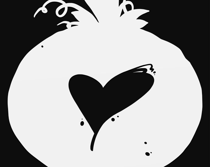 fall pumpkin with heart svg cut file, glowforge file, vinyl template, laser cut file, seasonal svg, cuttable holiday svg, thanksgiving svg