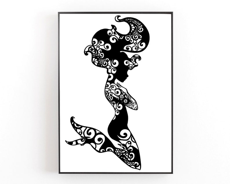 Free Free 130 Mermaid Zentangle Svg SVG PNG EPS DXF File