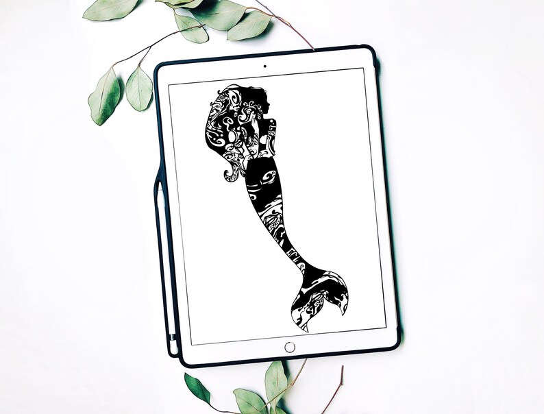 Download Papercut Art Disney Svg Mermaid Decor Zentangle Inspired Mermaid Party Mermaid Svg Disney Cricut Mandala Svg Card Making Stationery Papercraft