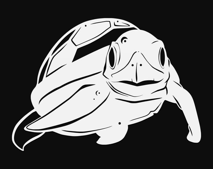 baby sea turtle svg cut file, glowforge file, vinyl template, laser cut file, animals svg, cuttable animal svg, clipart png