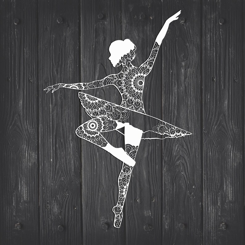 Download Ballet Mandala Svg Ballerina Svg Ballet Svg Commercial Use Etsy PSD Mockup Templates