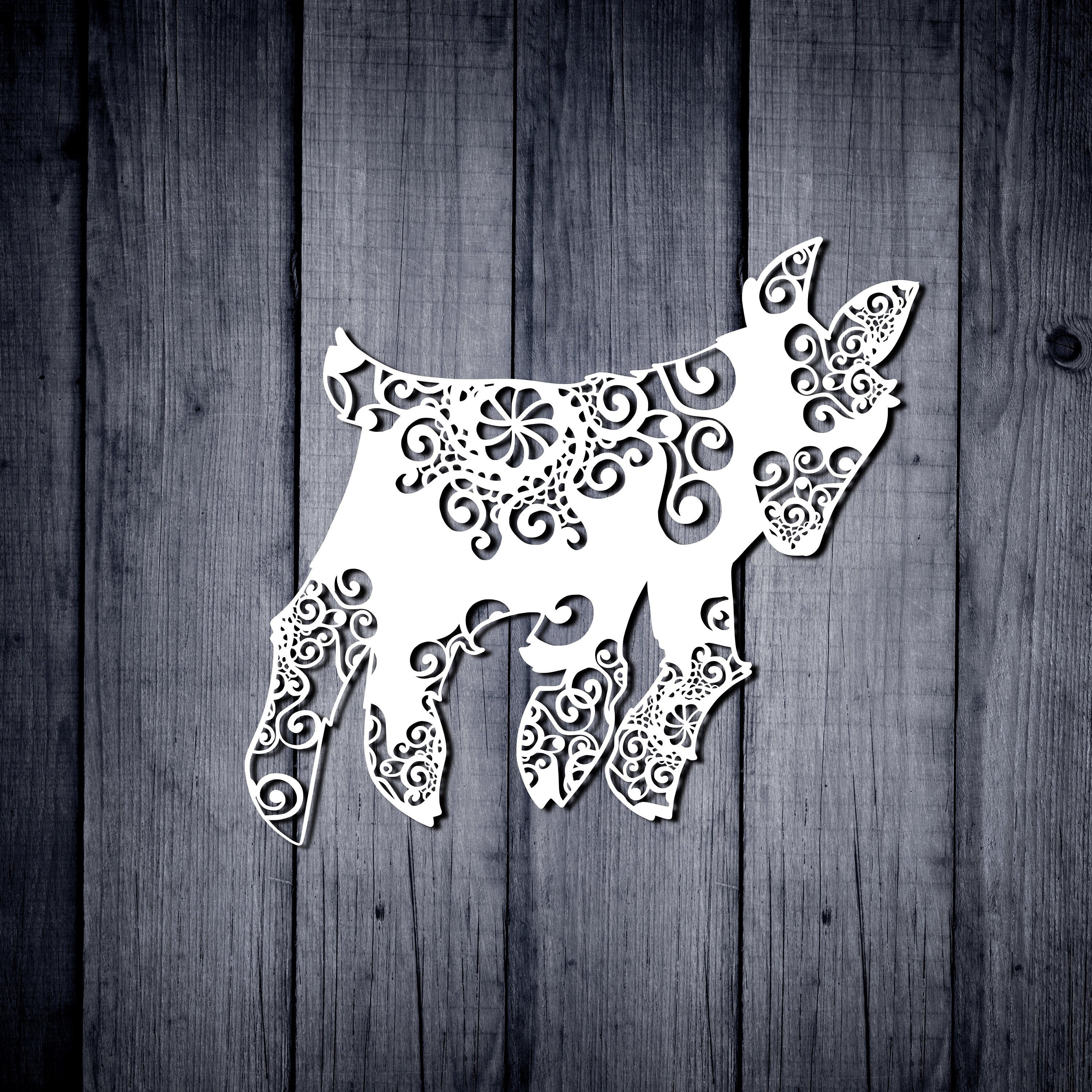 Download Goat Svg, Baby Goat Svg, Mandala Svg