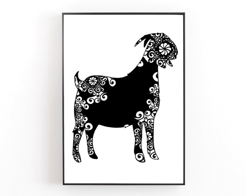 Download Templates Svg Files For Cricut Zentangle Inspired Svg Files Goat Svg Svg Mandala Svg Papercut Art Materials