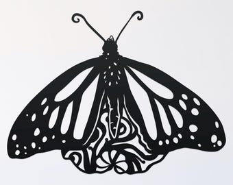 butterfly mandala svg cut file, glowforge file, monarch vinyl template, butterfly laser cut file, reptile svg, cuttable bug svg, clipart png
