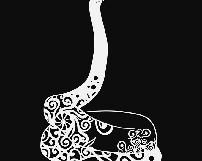 ball python mandala cut file, snake glowforge file, vinyl template, laser cut file, amphibian svg, cuttable animal svg, clipart png