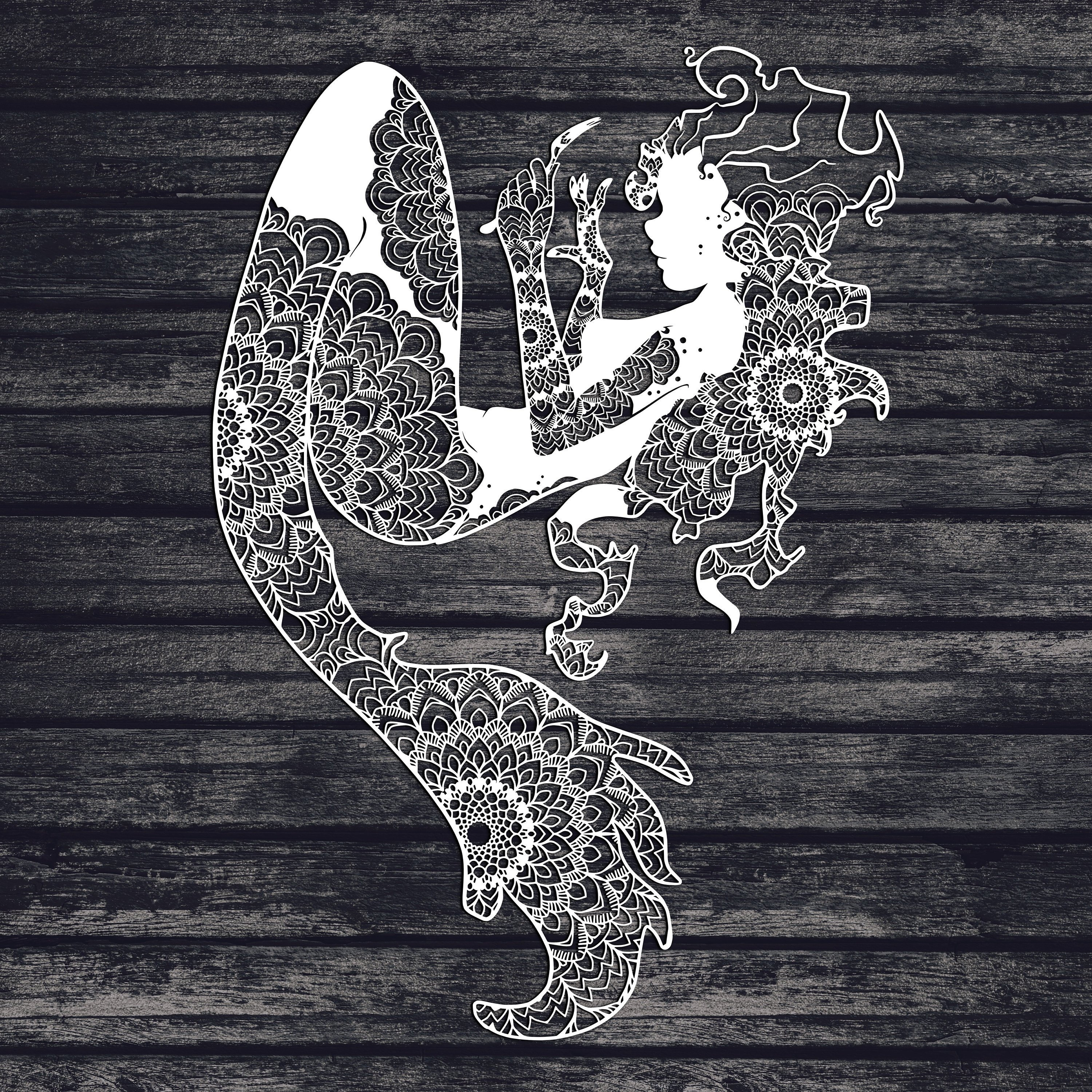 Free Free Mermaid Mandala Svg 813 SVG PNG EPS DXF File