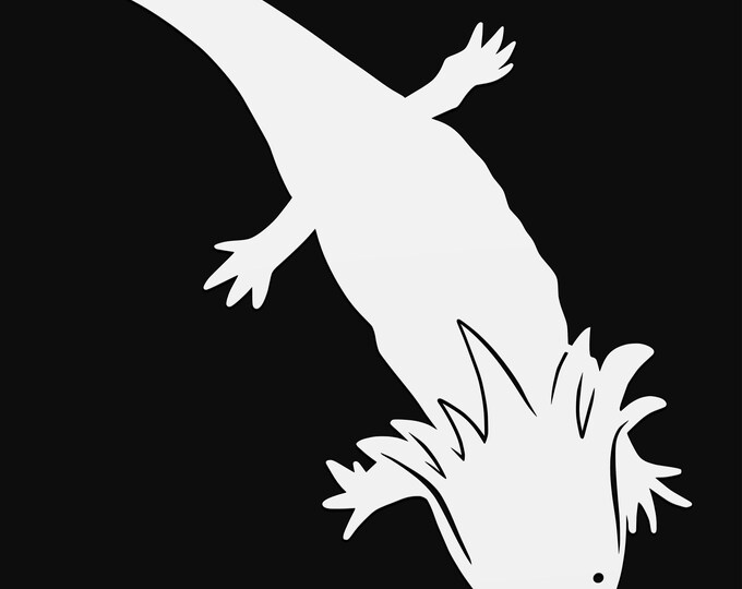 axolotl svg cut file, glowforge file, vinyl template, laser cut file, amphibian svg, cuttable animal svg, clipart png
