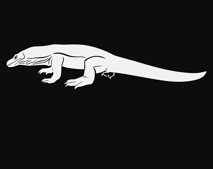 komodo dragon mandala svg cut file, lizard glowforge file, vinyl template, laser cut file, reptile svg, cuttable animal svg, clipart png