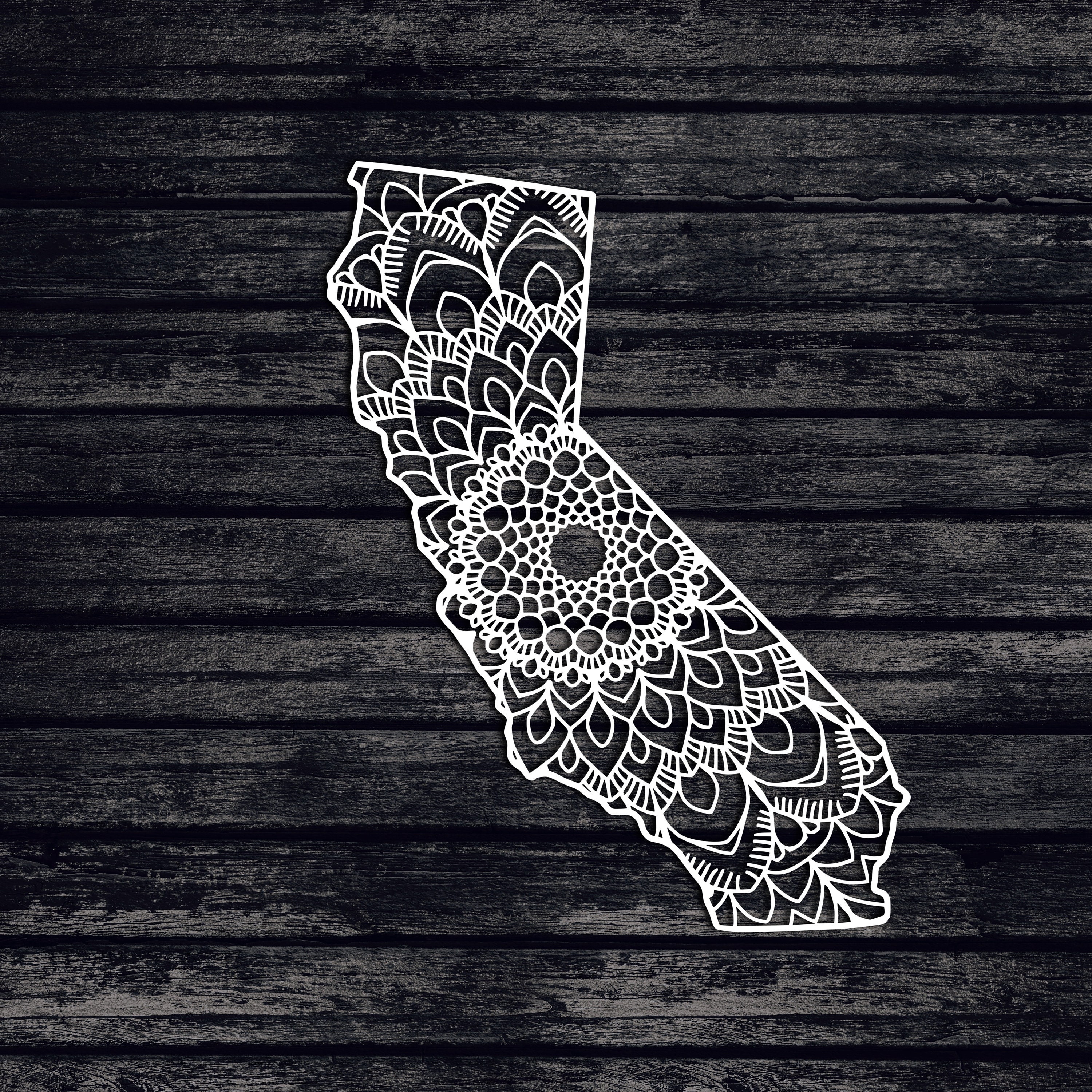 Download California State Svg, Mandala Svg
