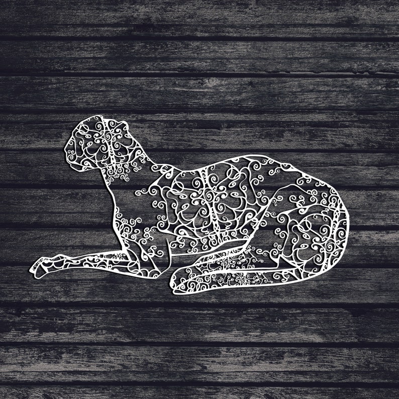Download Svg Papercut Art Cheetah Svg Zentangle Inspired Svg Files Cat Svg Svg Files For Cricut Mandala Svg Paper Party Kids Craft Supplies Tools