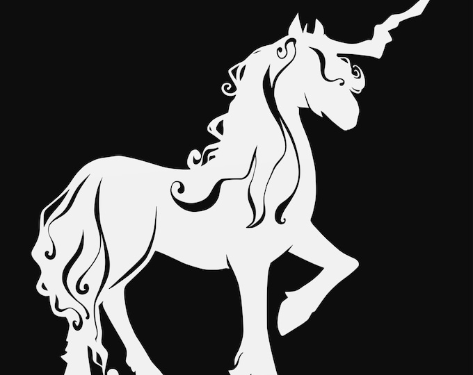unicorn svg cut file, glowforge file, vinyl template, fantasy svg, dragon svg, cuttable magical svg, clipart png
