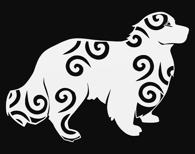 golden retriever mandala svg file, glowforge file, vinyl template, laser cut file, animal svg, cuttable animal svg, clipart png