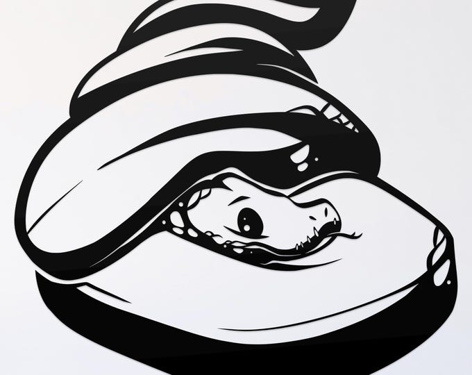 ball python svg cut file, snake glowforge file, vinyl template, laser cut file, amphibian svg, cuttable animal svg, clipart png