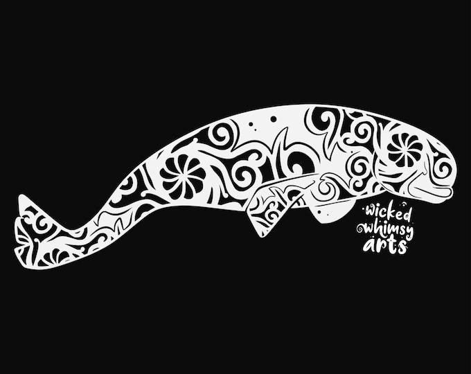 porpoise mandala svg cut file, glowforge file, vinyl template, laser cut file, animals svg, cuttable animal svg, clipart png