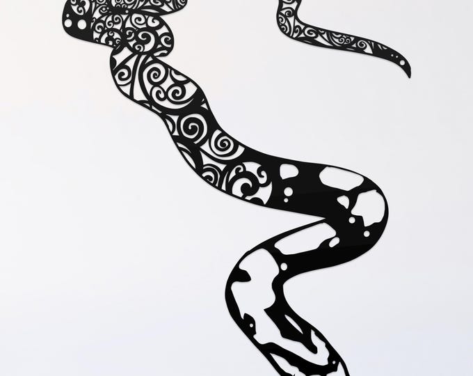 cornsnake mandala cut file, snake glowforge file, vinyl template, laser cut file, amphibian svg, cuttable animal svg, clipart png