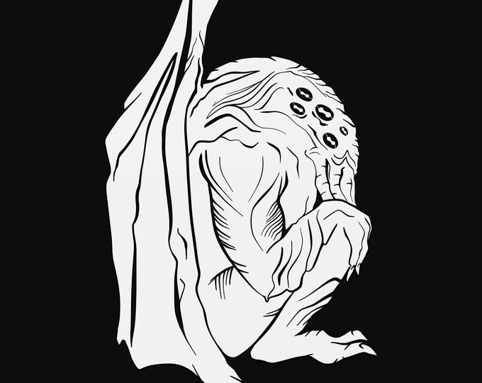 squid monster svg cut file, glowforge file, vinyl template, laser cut file, fantasy svg, cuttable magical svg, clipart png