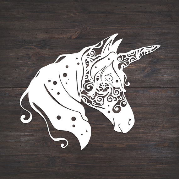 Download Unicorn Head Svg Mandala Svg Recommended For Projects 10 ...