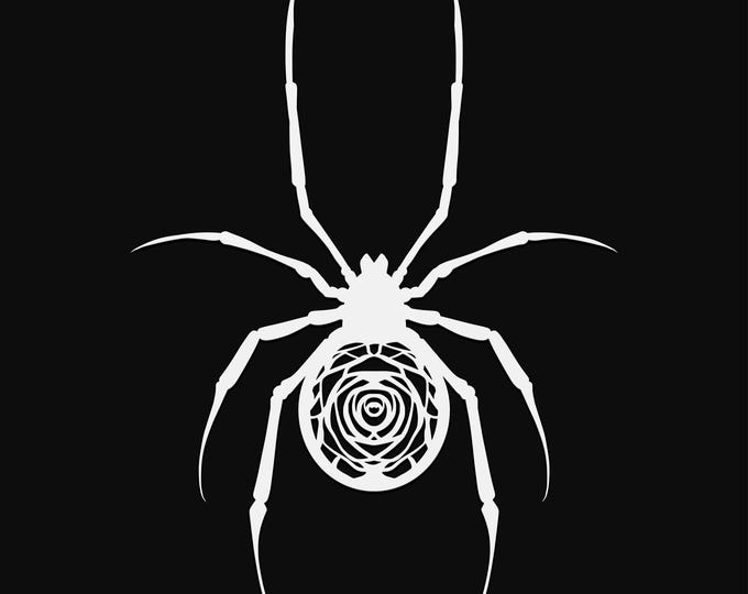 spider mandala svg cut file, glowforge file, vinyl template, laser cut file, halloween svg, cuttable wicca svg, clipart png