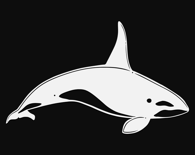 orca whale svg cut file, glowforge file, vinyl template, laser cut file, animals svg, cuttable animal svg, clipart png