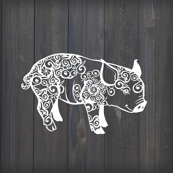 Download Pig Svg 2019 Svg Baby Pig Svg Mandala Svg Intricate Etsy
