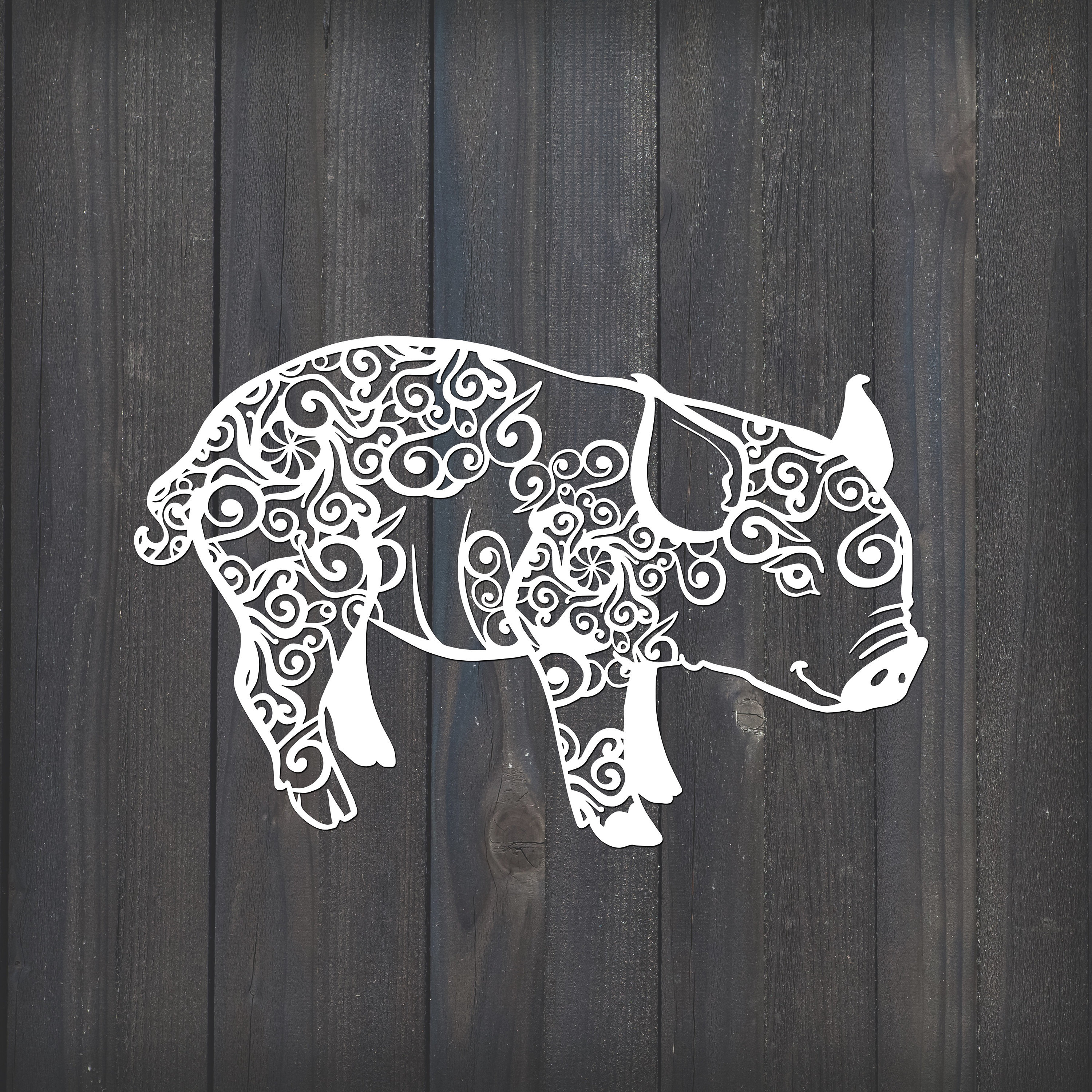 Download Pig Svg, 2019 Svg, Baby Pig Svg, Mandala Svg