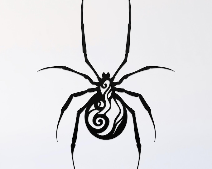 inky spider svg cut file, glowforge file, vinyl template, laser cut file, halloween svg, cuttable wicca svg, clipart png