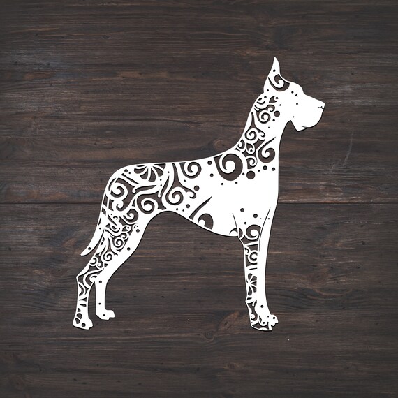 Download Art Collectibles Clip Art Mandala Svg Cut File Dog Mandala Commercial Use Svg Cutting Files Dog Svg Great Dane Mandala Svg Mandala Great Dane Svg