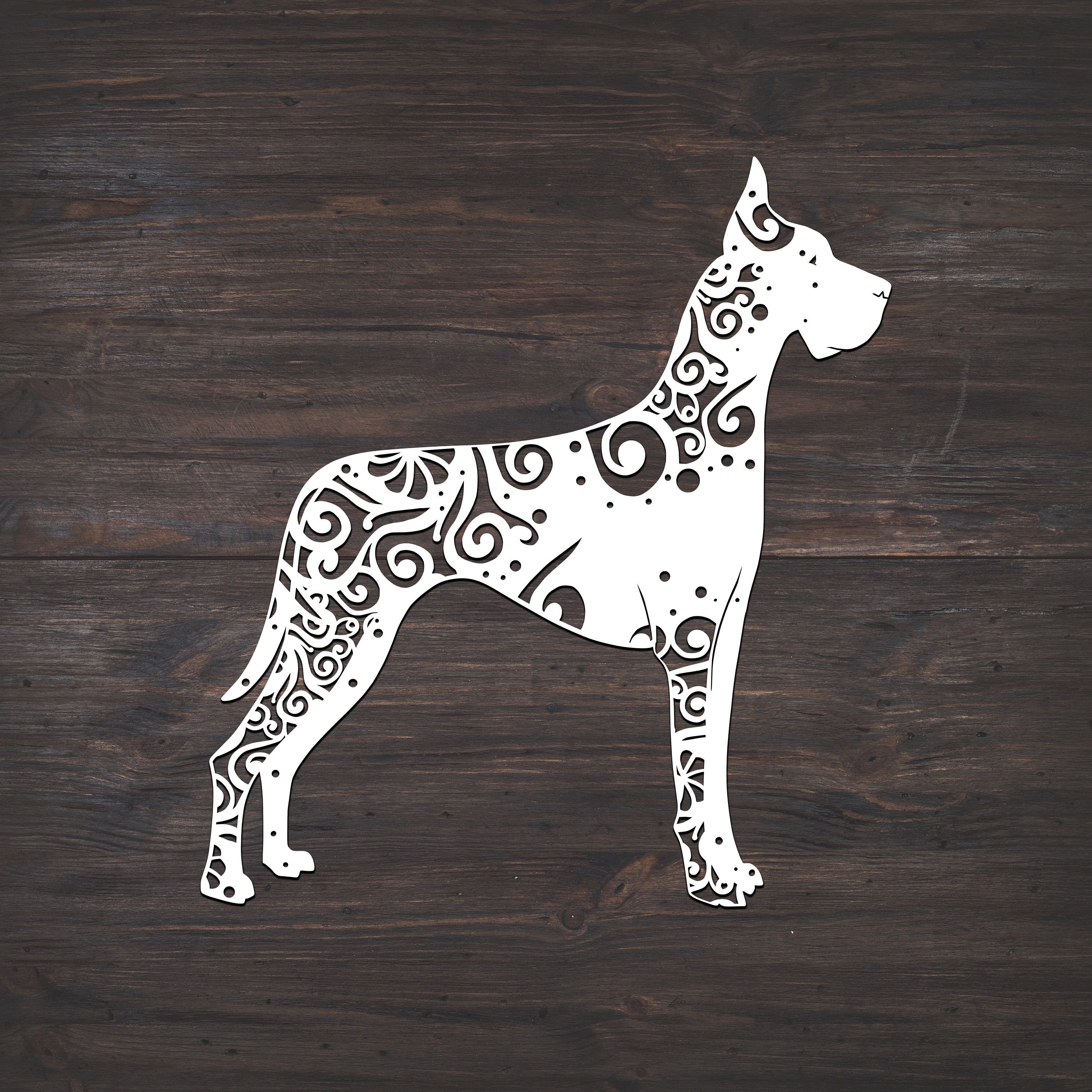 Great Dane Svg Dog Svg Mandala Svg Recommended For Projects | Etsy