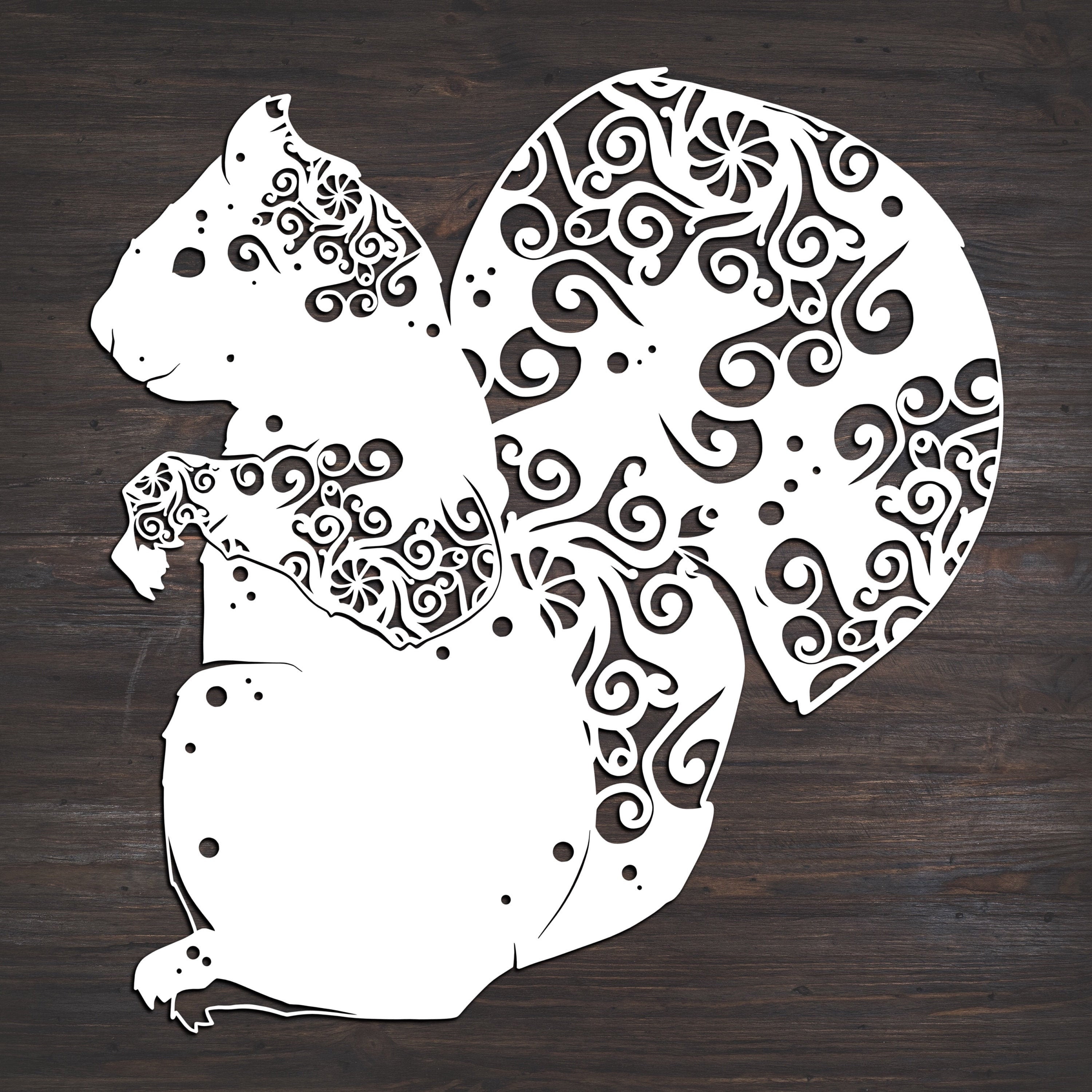 Download Squirrel Svg Animal Svg Mandala Svg Intricate Weeding Recommended For Vinyl Projects 10 Inches