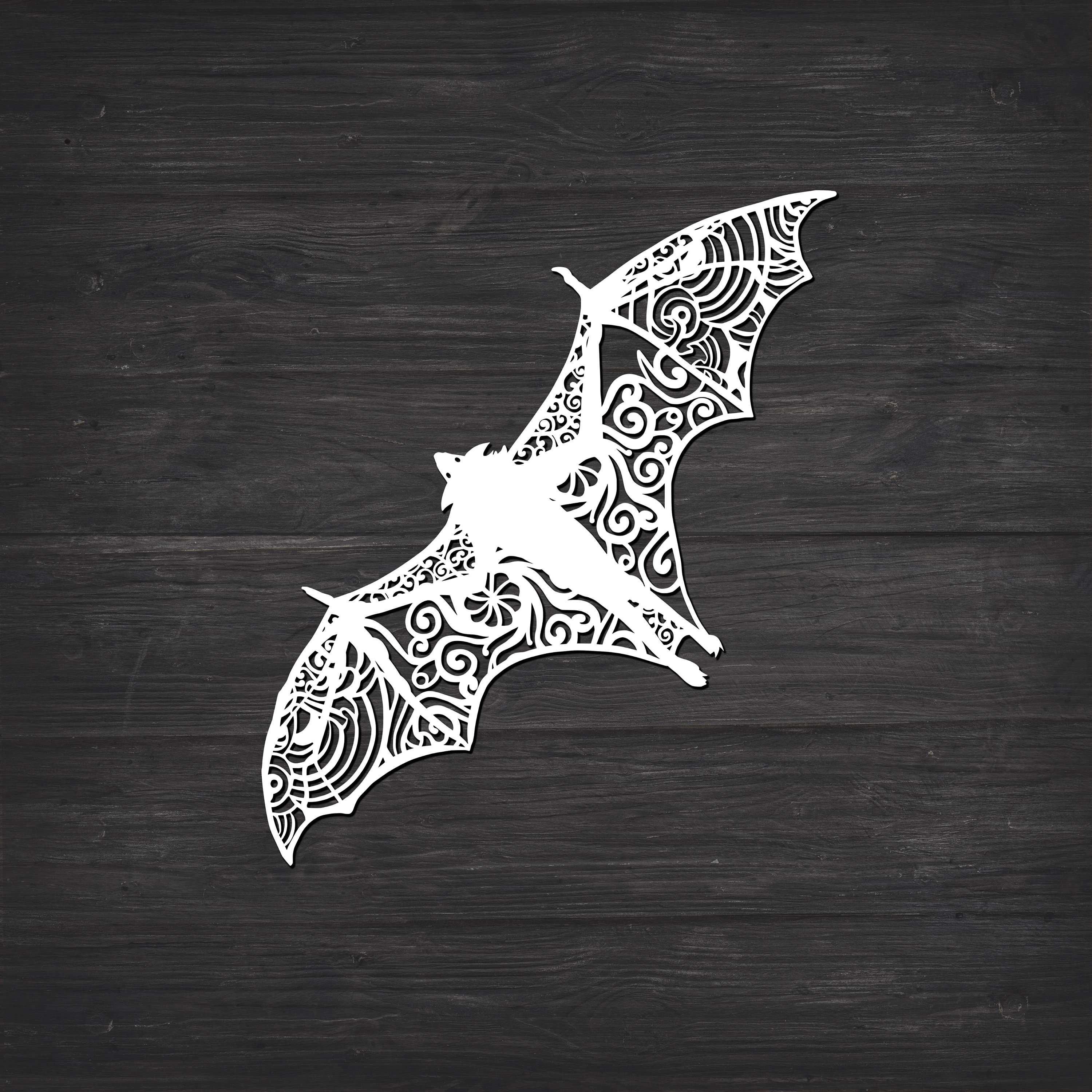 Download Bat Svg Mandala Svg Recommended For Projects 10 inches | Etsy