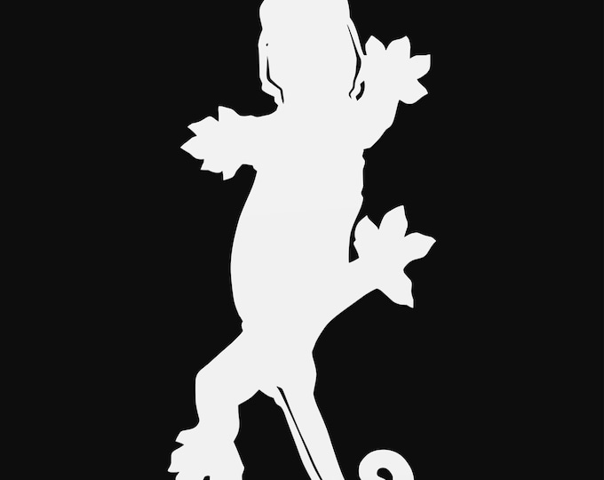 leachie gecko svg cut file, lizard glowforge file, vinyl template, laser cut file, reptile svg, cuttable animal svg, clipart png