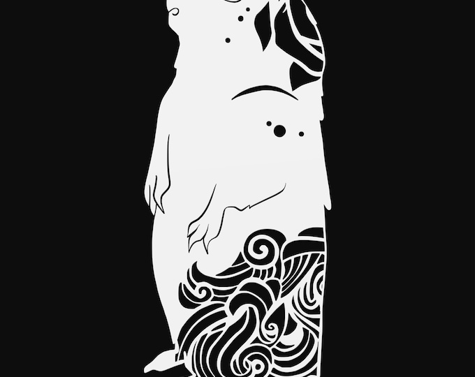prairie dog mandala svg cut file, glowforge file, vinyl template, laser cut file, animal svg, cuttable animal svg, clipart png