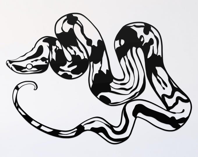 red tailed boa svg cut file, snake glowforge file, vinyl template, laser cut file, amphibian svg, cuttable animal svg, clipart png